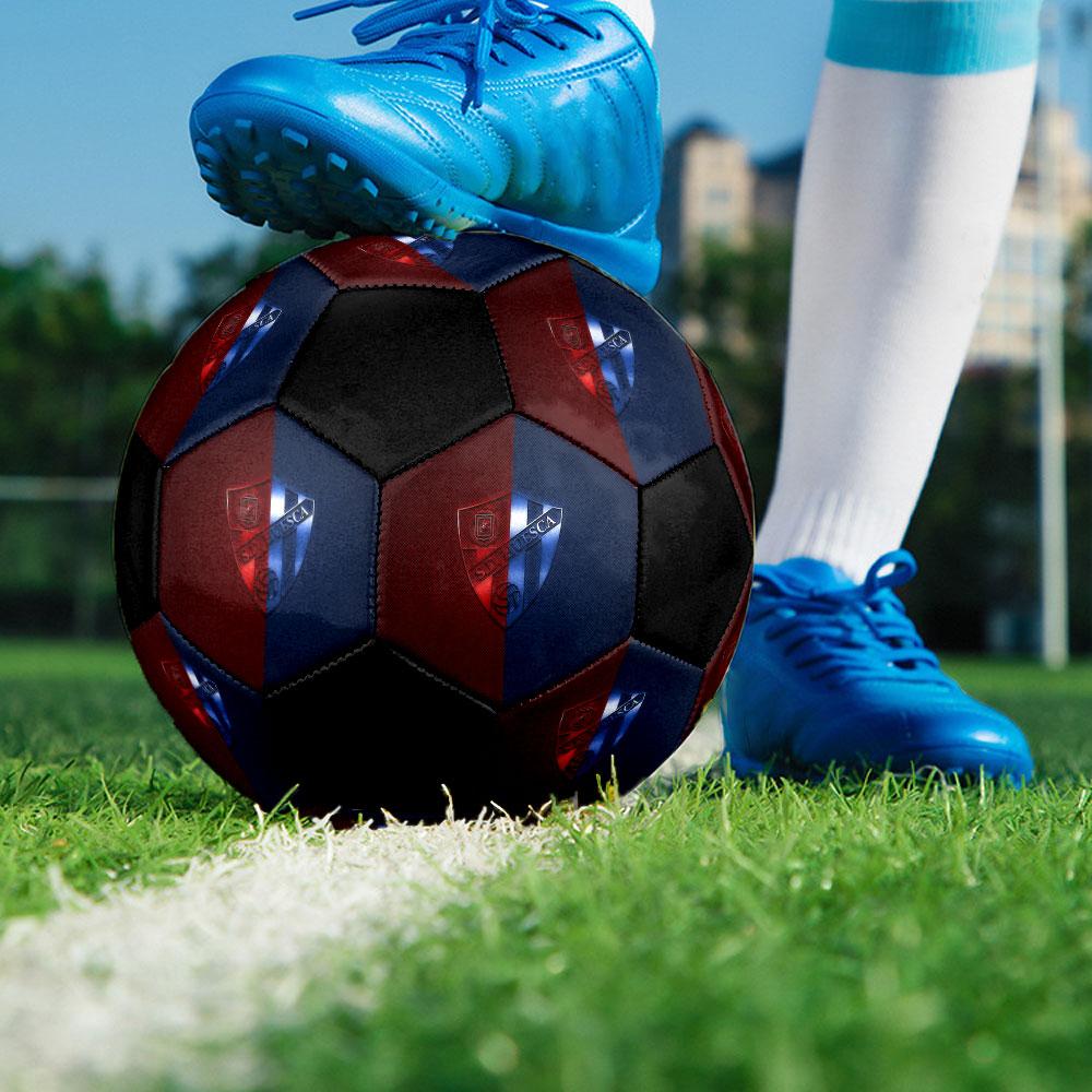 1 Stück S.D. Huesca Größe 5 Fußball Praha Hallenfußball Ball Bunt Alle Altersgruppen Maschinengenäht PVC Wettkampfbereit Langlebig Hoher Rückprall