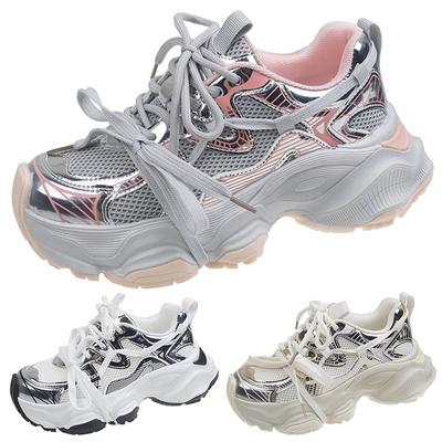Women's Luxary Chunky Sneakers Women's Outdoor Casual Shoes Outdoor Sport Shoes for Female Breathable Mesh Shoes