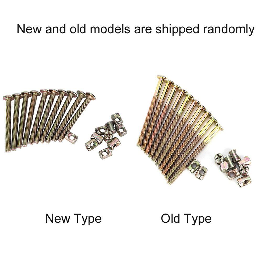 10Pcs M6 Furniture Bolts And Nuts for Bed Frame Chair Cabinet Furniture Assembly