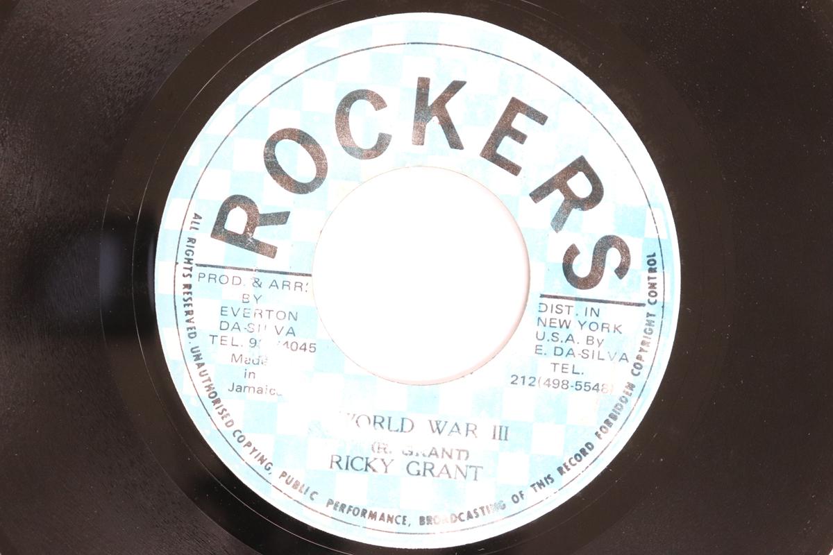 

7inch Record RICKY GRANT / ROCKERS ALL STARS - World War Iii / Babylon Fall Dub NONE ROCKERS Jamaica Reggae, Ska & Dub Used