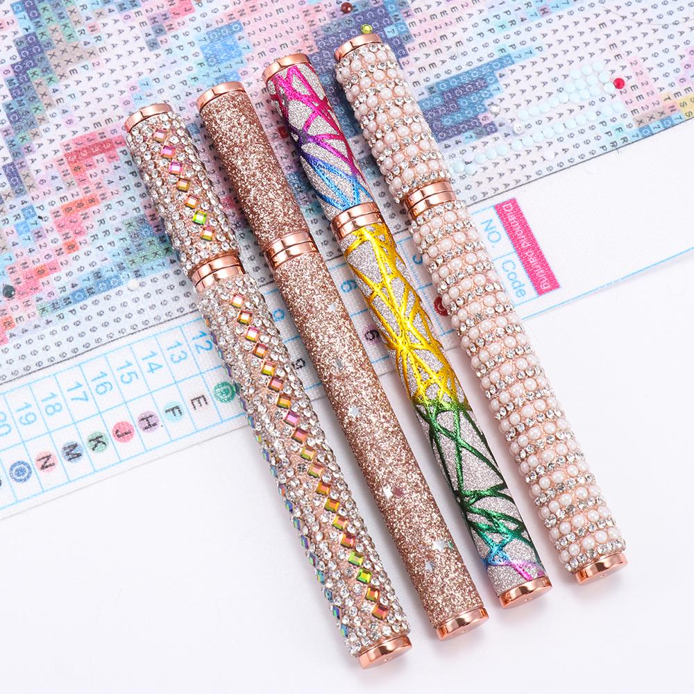 1PcNew Glitter 5D Diamond Painting Pen Sparkle Point Drill Pens Cross Stitch Embroidery DIY Craft Nail Art Diamond Painting Tool