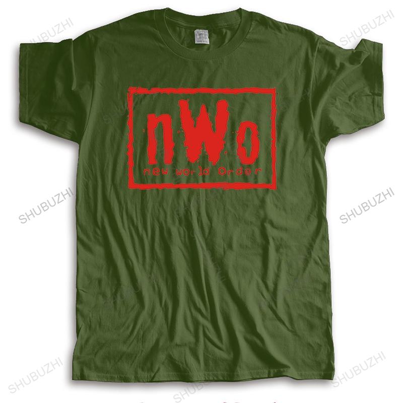 Fashion T Shirts NWO NEW WORLD ORDER Cool Casual Pride Men Unisex New Loose Size Top Oneck Cotton Teeshirt