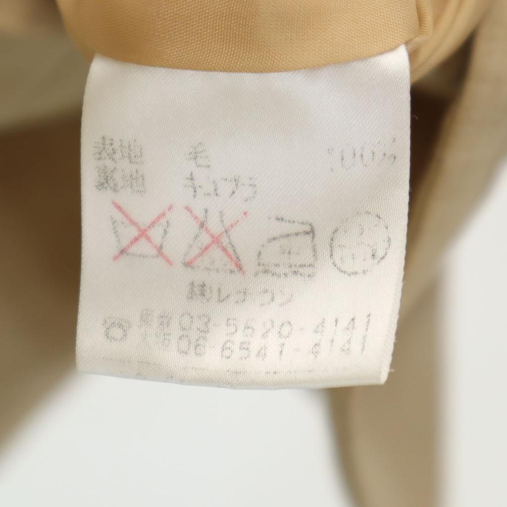 Aquascutum Made In Japan Wool Tailored Jacket 9 Beige Women Used