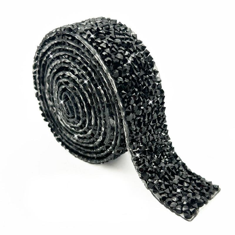 1 Yard Garment Accessories Multicolor Sewing Ribbon DIY Hot Fix Strass 1.5cm Rhinestones Appliques Tape Trim