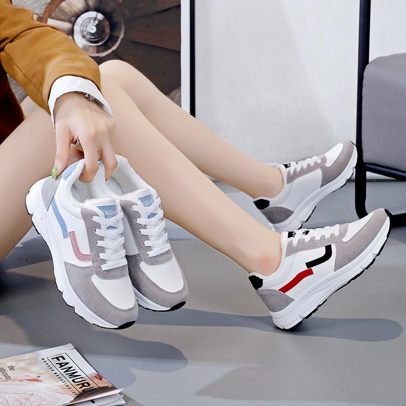 16 Versatile 2025 Student Little White Shoes Spring New 0 Fleece Fashion Sneakers Running Shoes Women's Tide