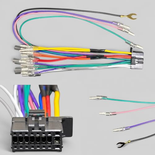 

Жгут с 16-контактным разъемом Pioneer, для автомобильных аудио- и навигационных систем, проводка 30см/14см, совместим с AVIC-CW/RW/RZ [параллельный импорт]