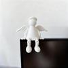 3D Printed Angel Figurine with Wings - Durable Plastic Christmas Decor for Home, Car, Desk. Ideal Gift for All