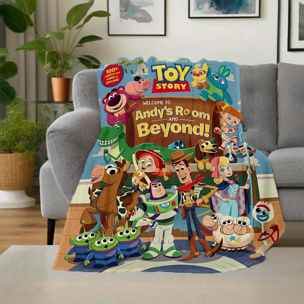 1pc, Toy Story Cartoon Blanket Soft Throw for Room Decor, Perfect Gift for Friend, Living Room, Travel, Camping