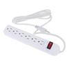 Us Power Strip 6 Outlet 2M Surge Protected Extension Cord On Off Switch Safe Socket For Home Office Dorm Electronic Charging