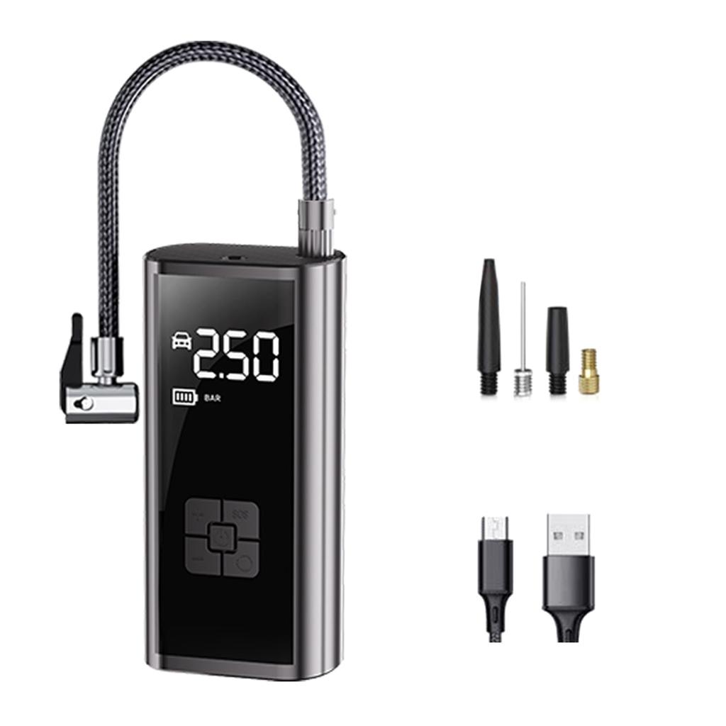 Battery Power Tyre Inflator Air Compressor Handheld Electric Digital Tire Inflator with LED Light Tire Pump