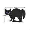 Elegant Black Cat Garden Stake for Outdoor Halloween Decor