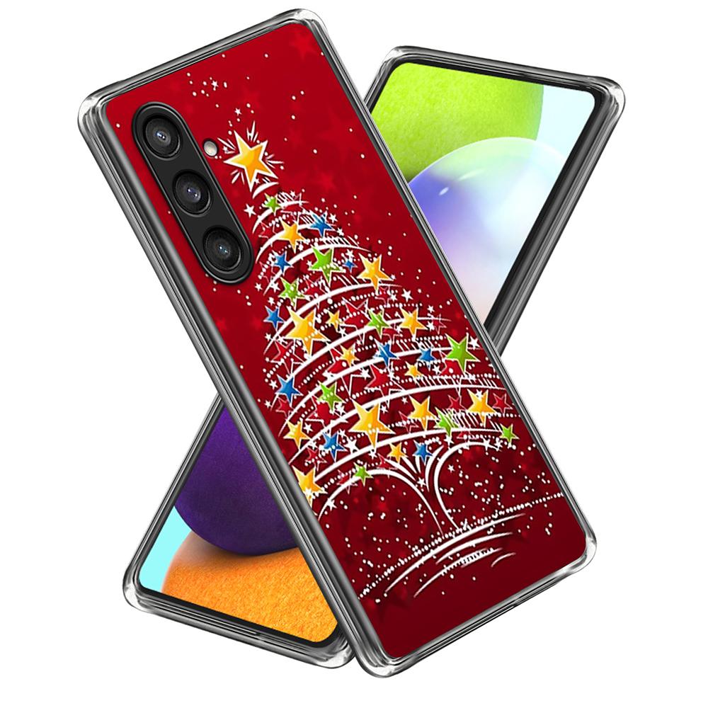 For Samsung Galaxy S25 Case Christmas Pattern Printing Soft TPU Phone Cover