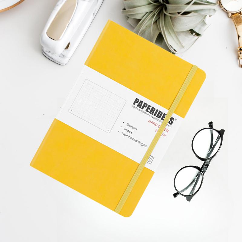 

Блокнот Bullet Journal формата А5 в твердом переплете с ретро-повязкой цвета конфет, 188 страниц, бумага 100 г/м², ежедневник BUJO размером 5,7x8,2 дюйма