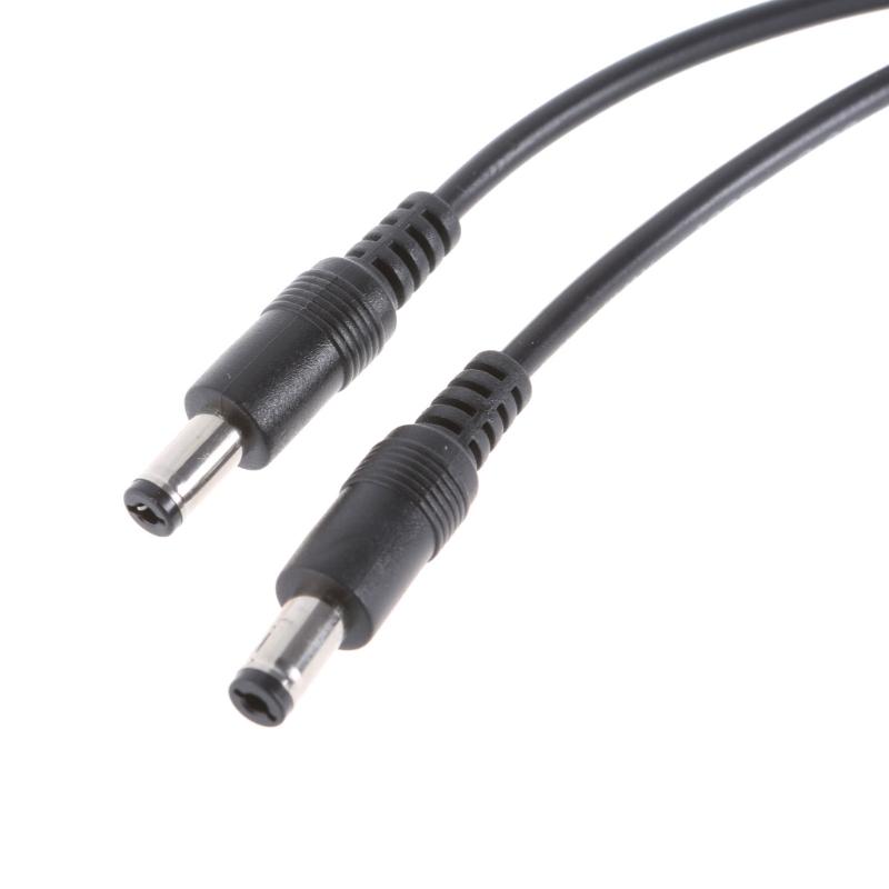 DC5521/DC5525 Power Cable 5.5x2.5mm/5.5x2.1mm Connector Wire Line 1 To 2 Y Splitter Cord for Security Cameras Fan