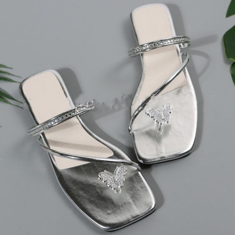 Butterfly Clip Toe Slippers