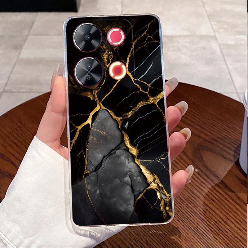 Case For Itel P65 P671L P 65 Casing Luxury Cute Love Heart Rabbit Funny Pattern Cover Clear TPU Silicone Soft Shell Phone Case