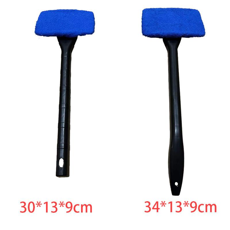 Car Glass Cleaning Brush - Windshield, Window & Dust Removal Tool with Wax Mop Attachment