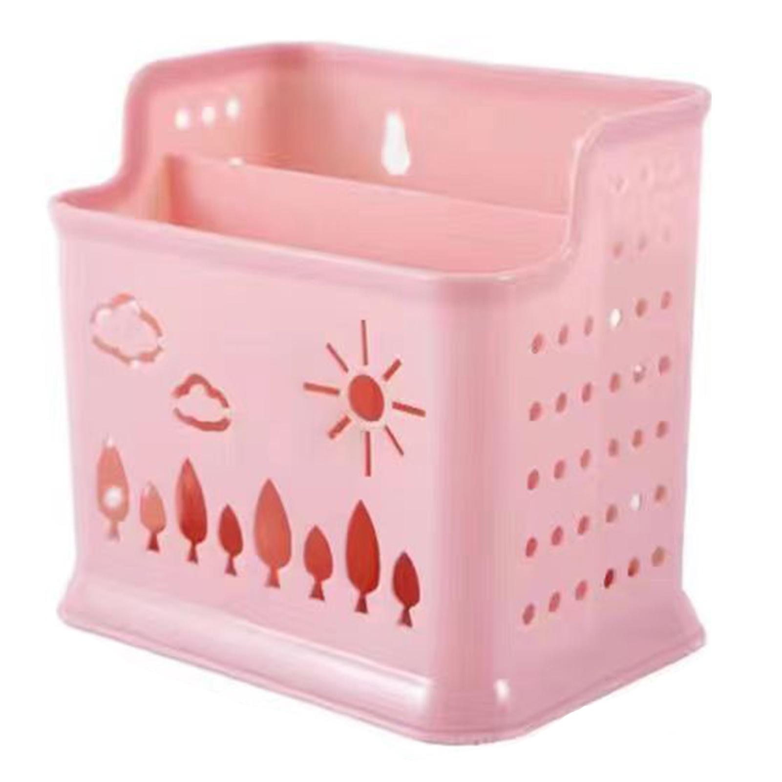 

Kitchen Chopstick Utensil Holder Space Saving Easy Cleaning Holder for Holding Dinner Servert Tools розовый