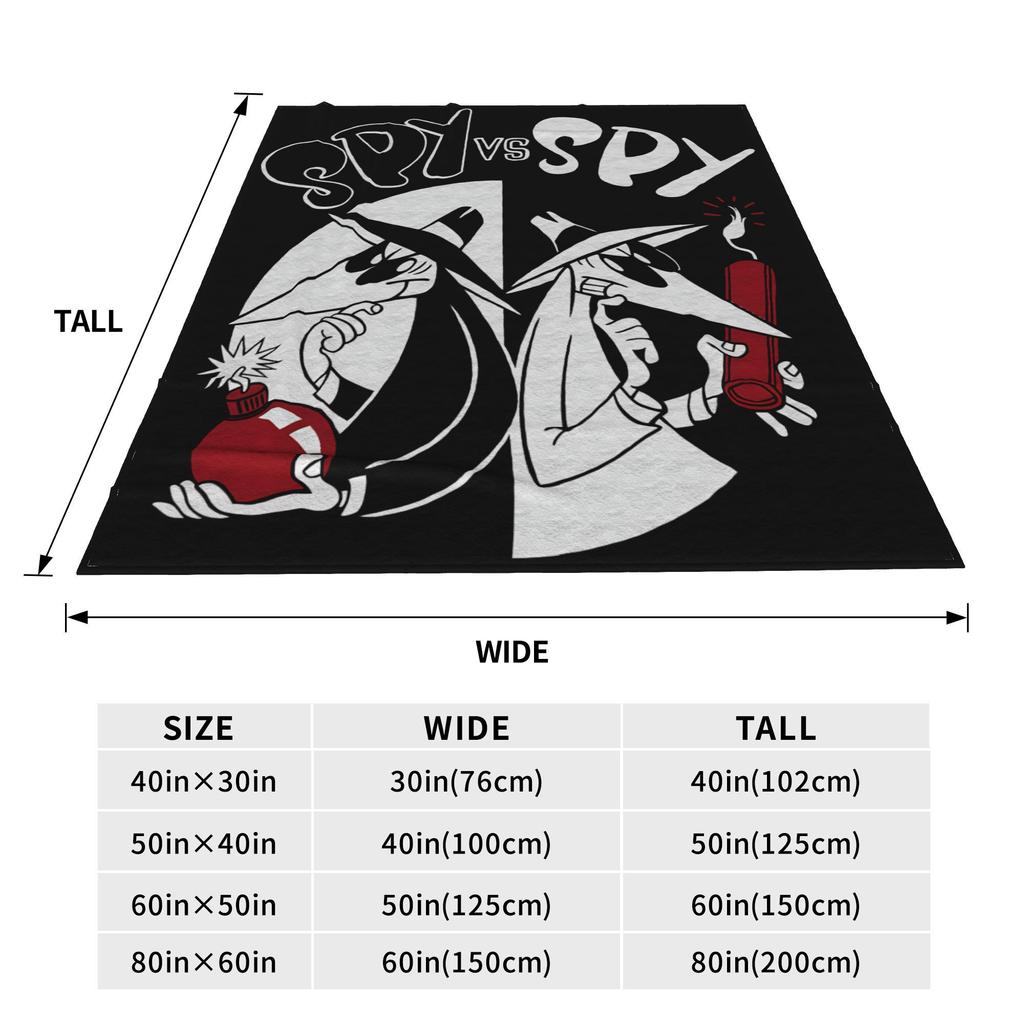 Bequeme Spy Vs Spy Decke Zubehör Raum Dekorative Überwurfdecke Weiches Flanell für Draußen