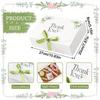 10pcs Kraft Paper Gift Boxes with Lids Bridesmaid Proposal Box Treat Box with Green Ribbon Party Favor Box with Gift Soap Gift Wrap Box for Birthday