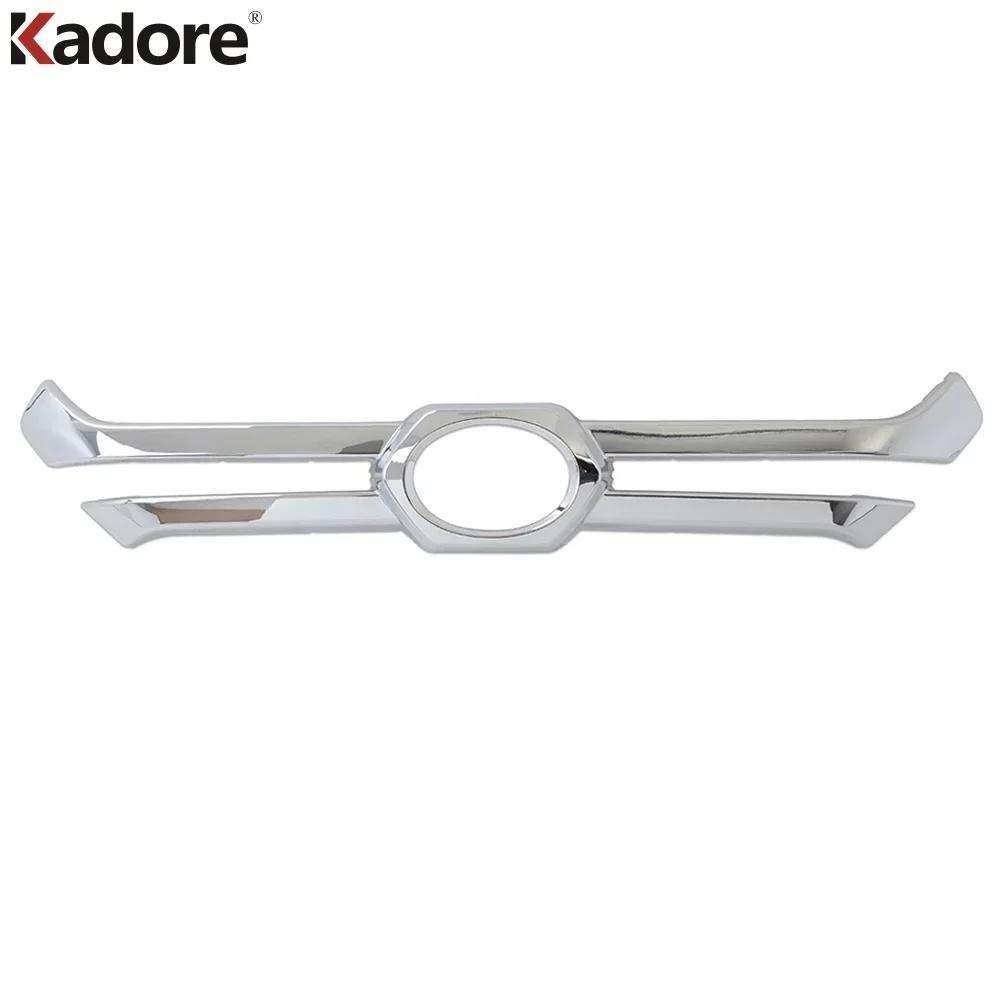 

For Toyota RAV4 RAV 4 Adventure 2024 Carbon Fiber Car Front Center Grille Grills Cover Trim Accessories ABS Chrome