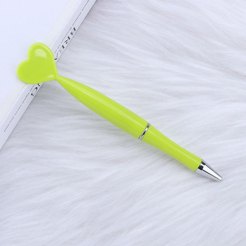 12pcs Valentine's Day Heart Shape Pens Black Gel Ink Rollerball Pens For Office School Supplies Gift Kids Ballpoint Pens