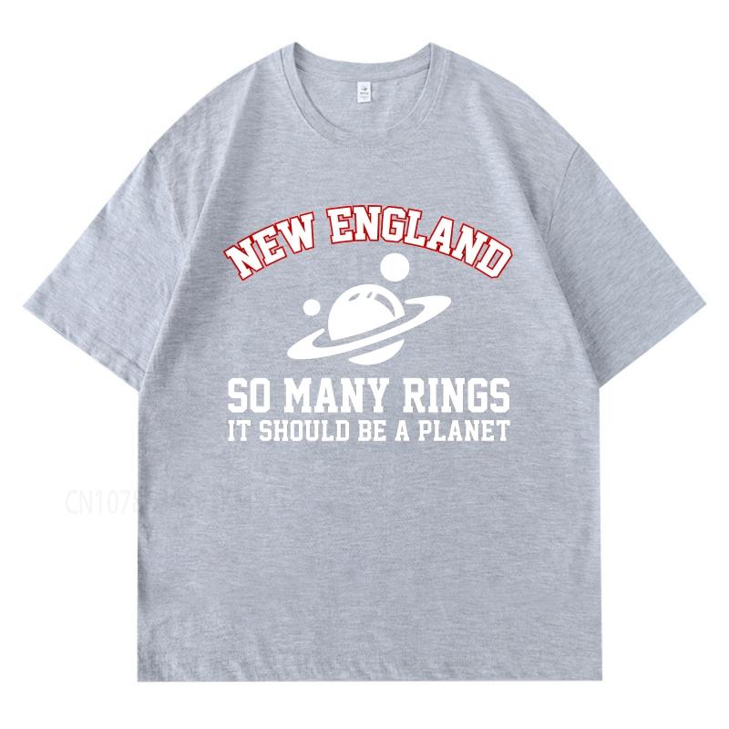 Black summer Boys t shirt New England So Many Rings It Should Be A Planet Short Sleeve Breathable Crew Neck Tshirt
