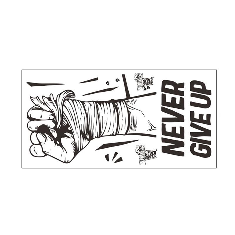 

Ніколи не здавайся Мотиваційна наклейка на стіну Декор стіни спортзалу ПВХ Фраза-цитата «Ніколи не здавайся» Наклейка на стіну для спорту, тренувань у спортзалі чорний