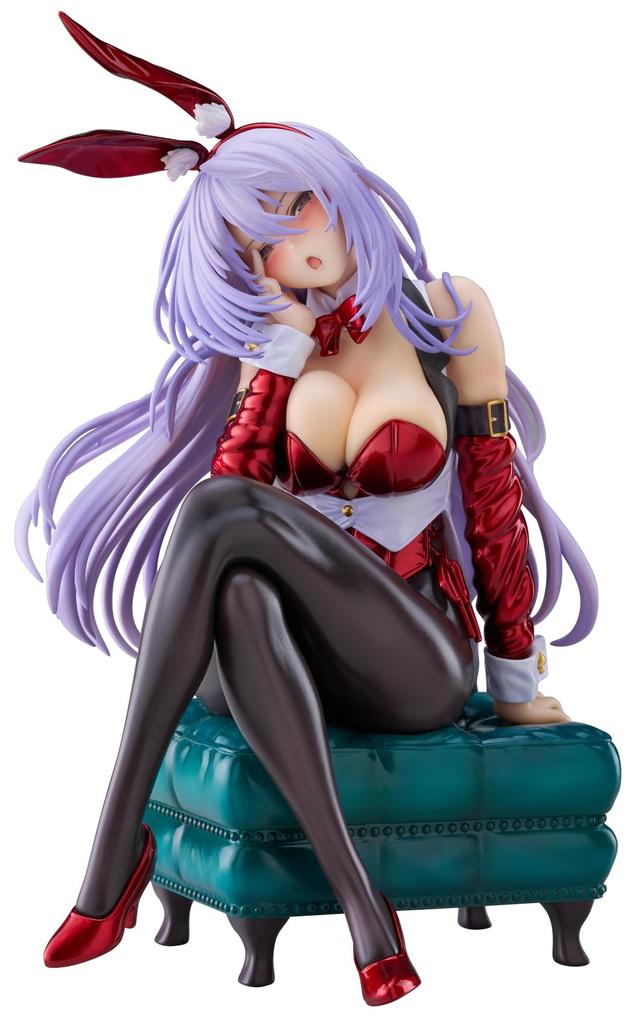 PLUMPMOA Shy Girlfriend Amakasa Bunny Ilustroval Piromizu Santa Bunny Scale PVC Malovaná kompletní figurka PF356 "Tsuru Style" (Vánoční barva) 1/7