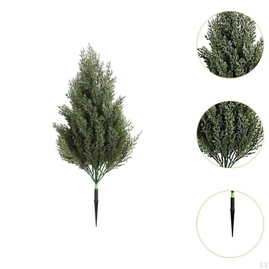 Artificial Garden Plant Lawn Decor Reusable Premium Decorative with Ground Stake Fake for