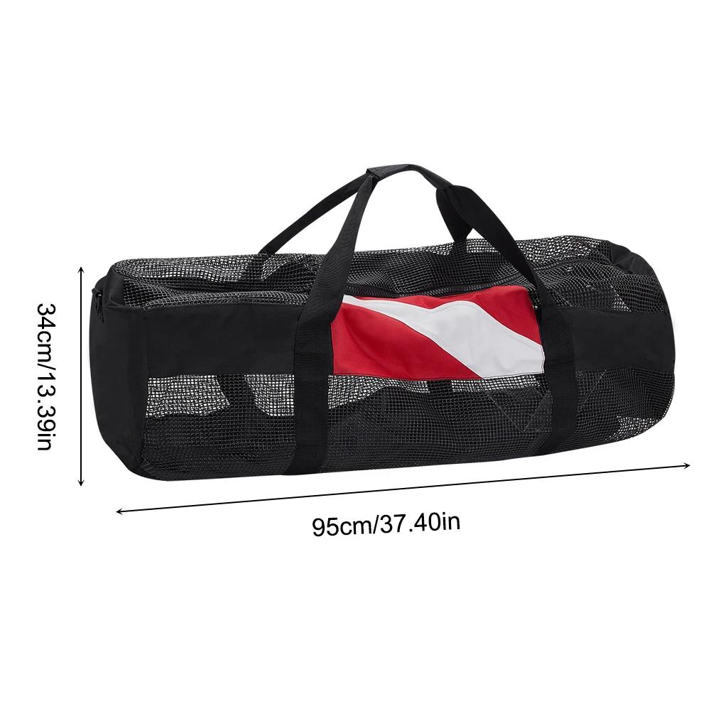 Extra Large Swimming Beach Storage Bag Portable Mesh Diving Duffels Bag with Adjustable Shoulder Strap for Travel Gym Workout