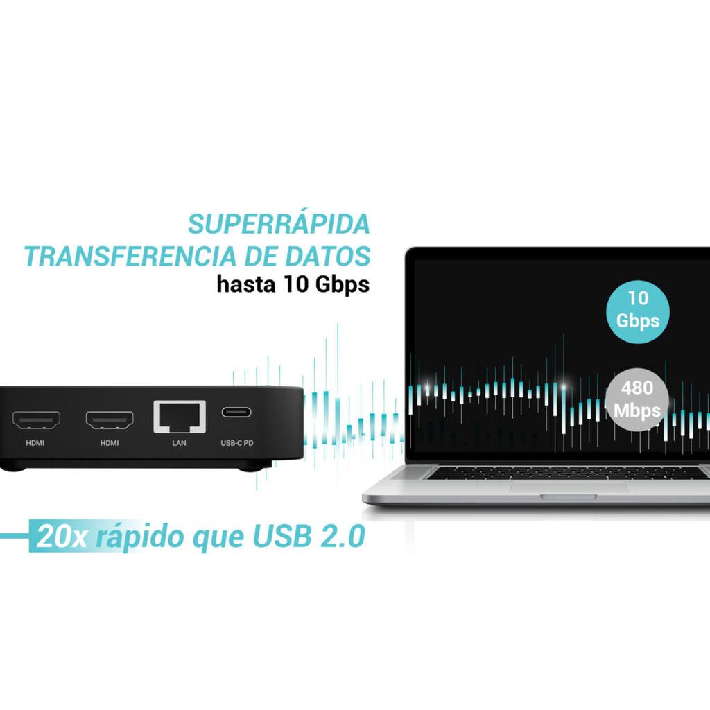 USB Hub i-Tec C31TRIVIDPRO100W Black 100 W