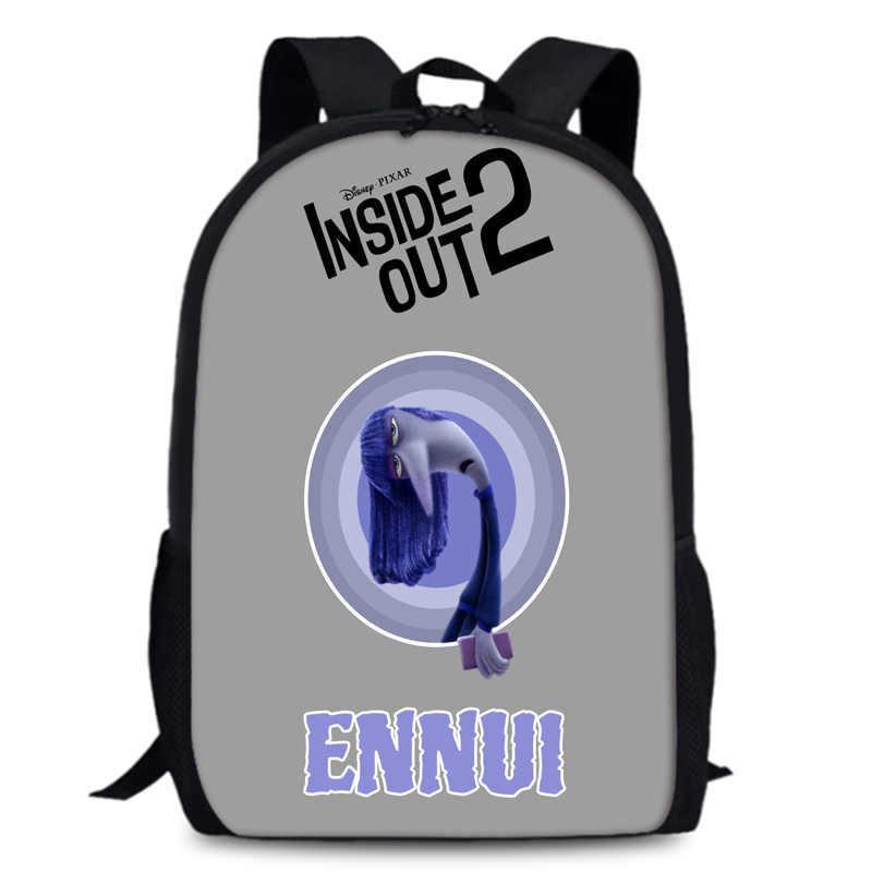 Spacious 15-inch Inside Out 2 Backpack Durable Oxford Cloth School Book Bag