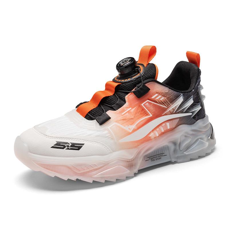 

Men s shoes 2025 summer new breathable rotating buckle sports and leisure shoes couple teen dad running shoes 45