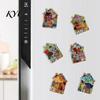 House Refrigerator Magnets Vintage Magnet, Colorful Fairy Tale Town Miniature Home Ornaments Fridge Magnetic Kitchen Decoration Accessories Magnet