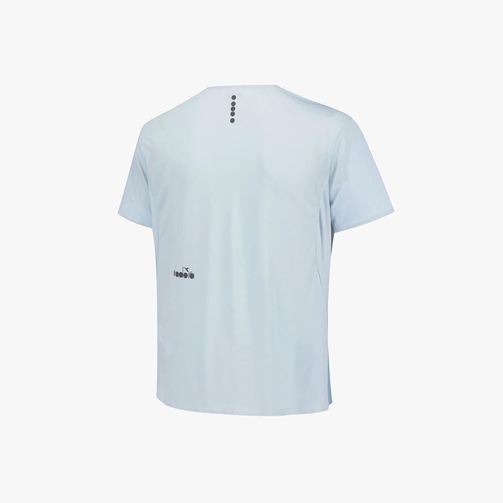 Diadora Fibrazero Super Light Running Short Sleeve T-Shirt Sky Blue