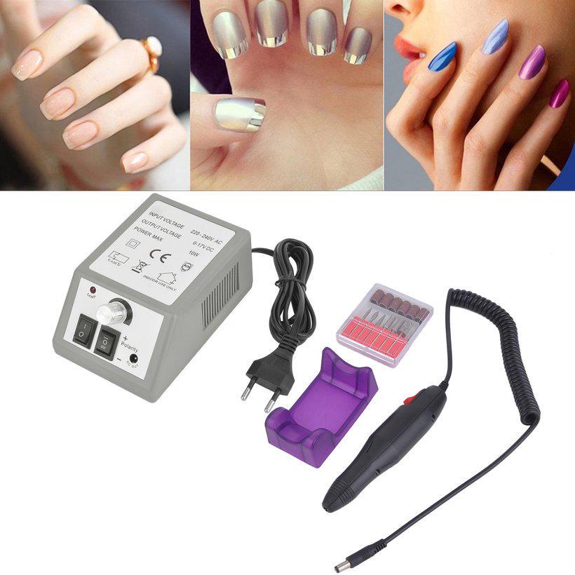 Electric Nail Art Drill Machine Salon Manicure Nail File Sanding Bands Equipment Home DIY Tools