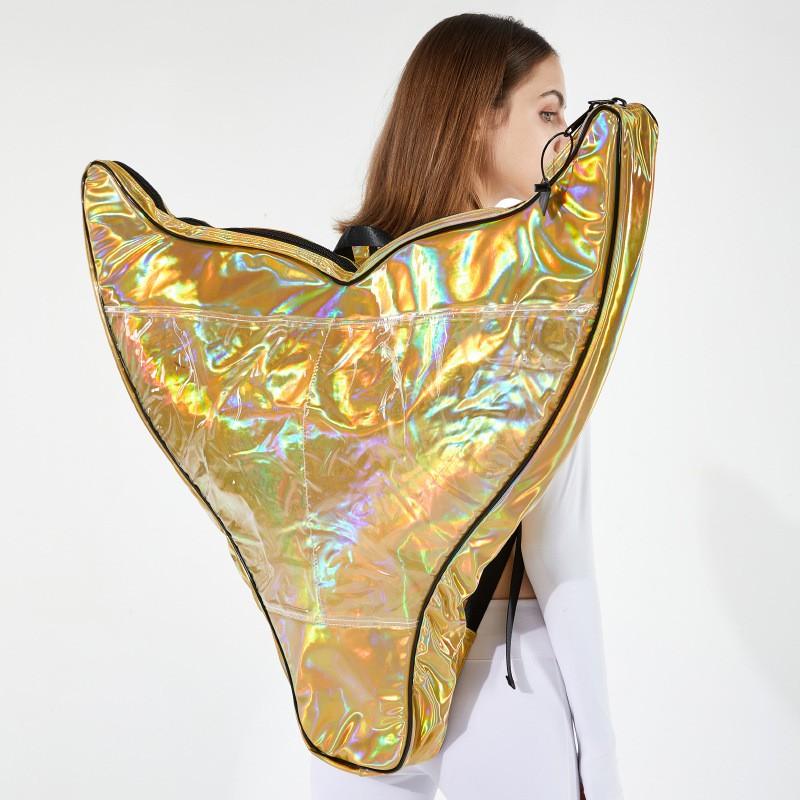 Mermaid Tail Fin Bag Women Adult Swimming Diving Training Portable Silicone Monofin Accessory 80x73x9 cm