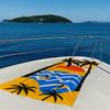 Retro Hawaiian atmosphere Beach Towel Quick Drying Travel Towel Unisex Soft Comfortable Quick Dry Portable for Men Women Beach
