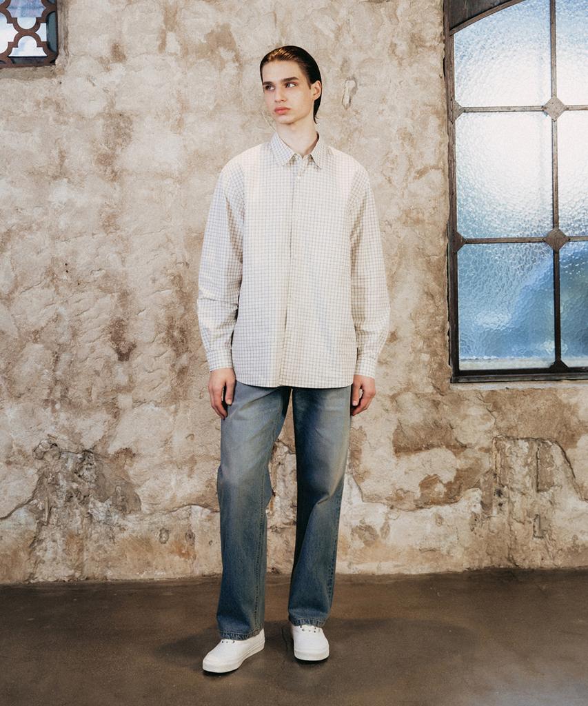 SHIRTER Navona Shirt V2 (Check Ivory)