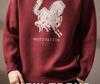Men's Zodiac Year Horse Print Retro Knit Sweater