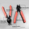 Heavy Duty Snap Ringing Pliers Kit Internal & External Circlip Tool 10 Piece For Car Brake System And Machinery Maintenance
