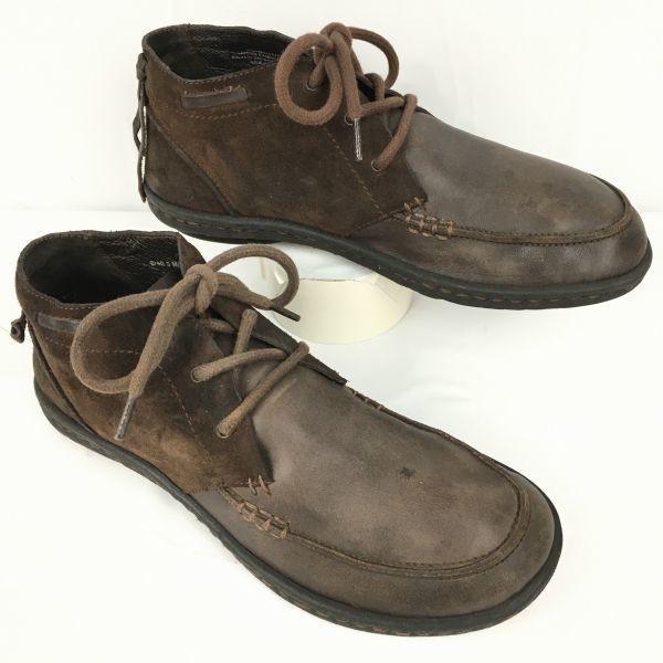 

BORRT Suede Trim Chukka Boots Dark Brown size 40.5 25.5 Men s