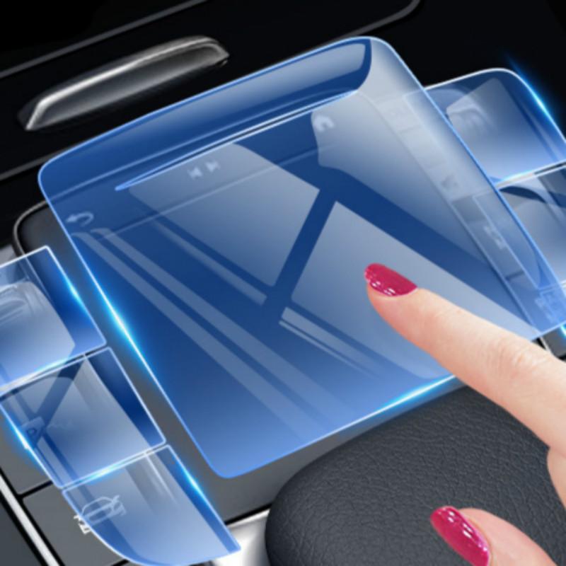 For Mercedes Benz E Class W213 C Class W205  CLA W177 W247 Accessories Center Console Multimedia Mouse Button TPU Protector Film