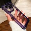 Luxury Shockproof Bumper Transparent Case For iPhone 16 15 16e 14 Plus 13 12 11 Pro Max X XS XR Funda Acrylic Clear Hard Cover