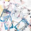 20 Sheets Large-Size Transparent Hollow-Out Background Stickers for Journal Scrapbook DIY Decoration