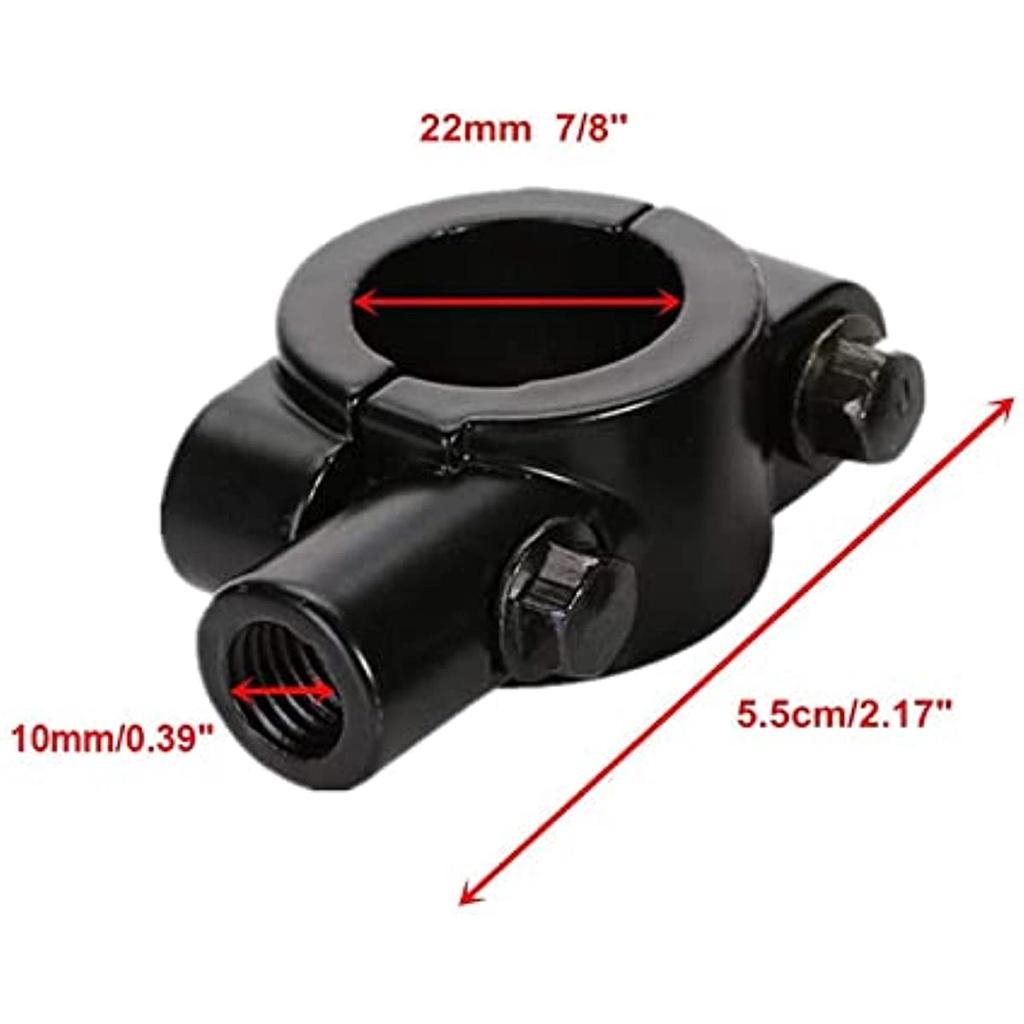 Universal Handlebar Mount Handlebar Holder Aluminium 2 X 7/8 Inches (22 Mm)