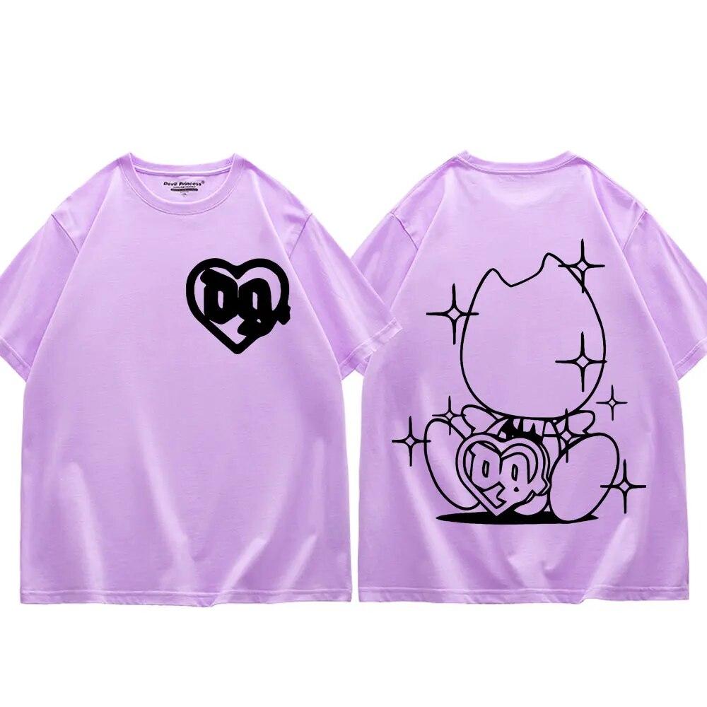 Hip Hop Rapper Tričko Bladee Skate Drain Gang Band Potisk Trička Unisex Dámská Móda Neformální Trička s krátkým rukávem Streetwear