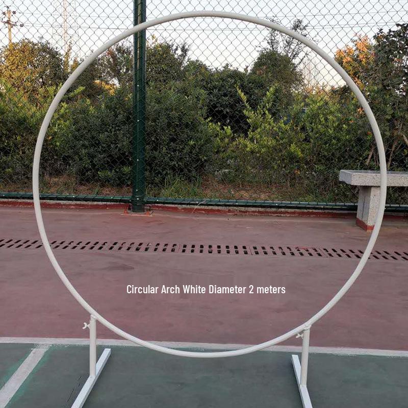 Round Wrought Iron Wedding Arch Decoration Frame
