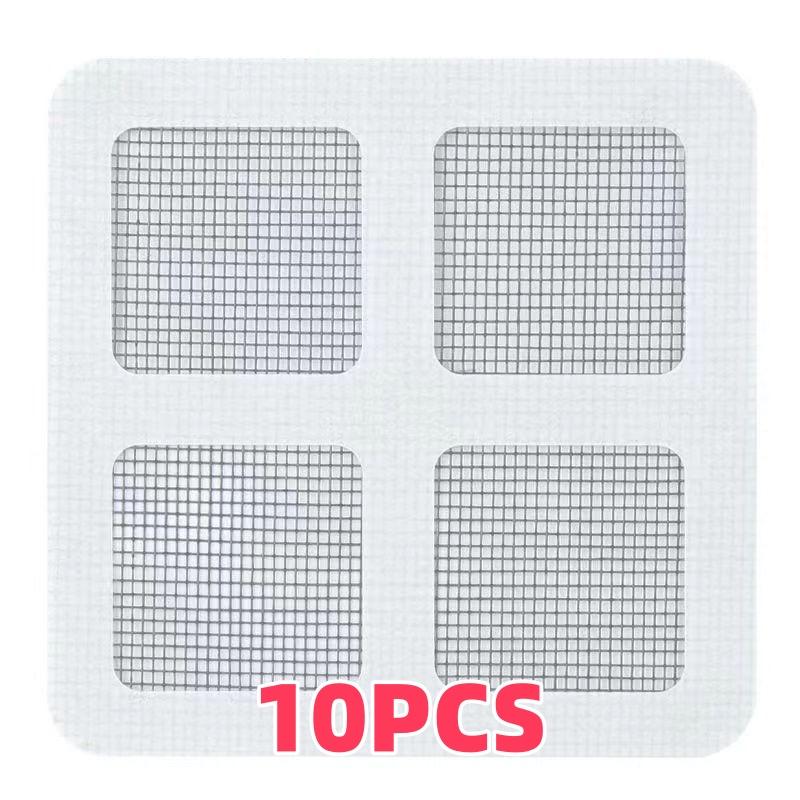 10pcsDisposable Hair Catchers for Shower Mesh Shower Drain Covers-Floor Sink Strainer Filter Mesh Stickers Bathroom Accessories